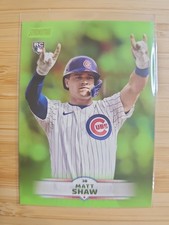 2025 Topps Stadium Club #65 Matt Shaw Lime Green Foil