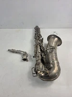 Vintage C.G. Conn Ltd Alto Saxophone Silver Plate M236184 1914 Patent Elkhart