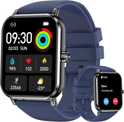 Smart Watches for Women Men, 1.83'' HD Touchscreen, Bluetooth Calling, 130+ Profe