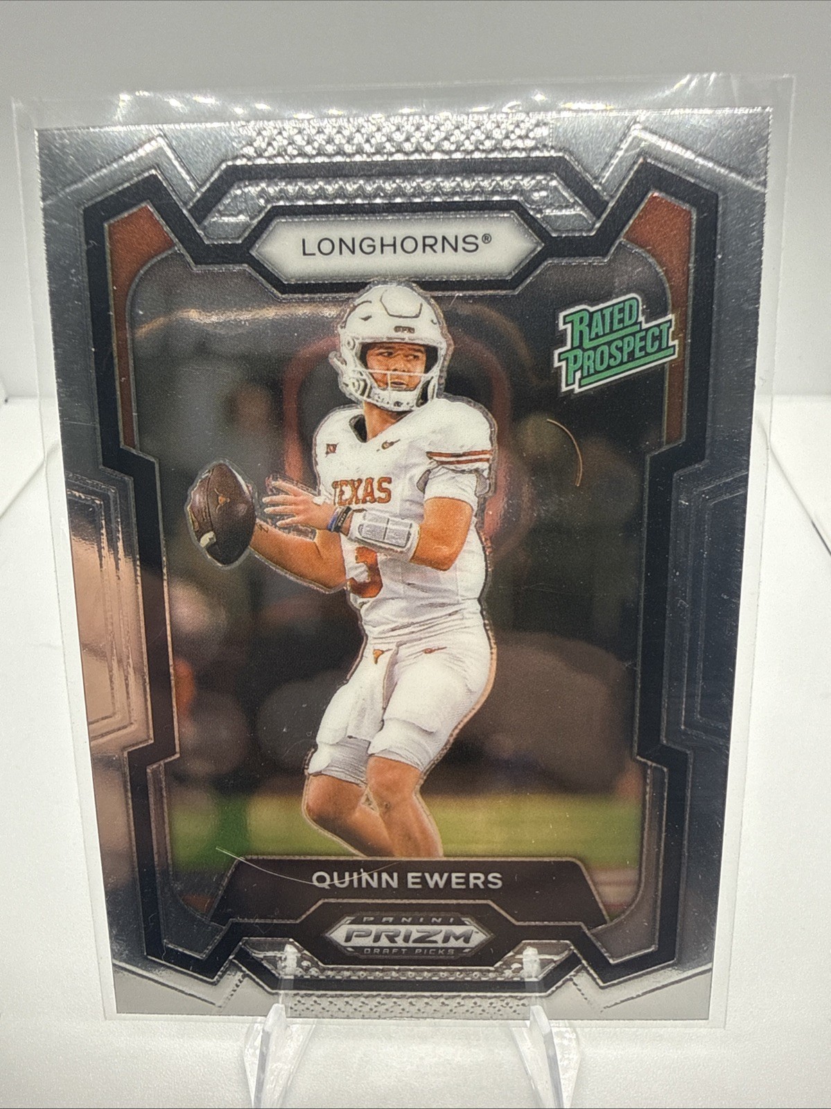 2024 Panini Prizm Draft Picks - Rated Prospect Quinn Ewers #191 Silver (RC)