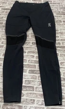 On Cloud Running Long Tights Joggers Black Men's Size Large Running Base Layer