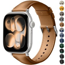 For Apple Watch Ultra Series SE 11/10/9/8/7/6/5 Classic Leather Strap Wrist Band