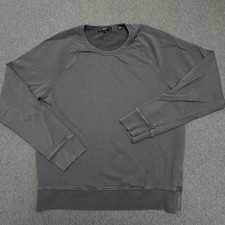 Vince Sweatshirt Men Medium Gray Pullover Made In USA 100% Cotton Preppy