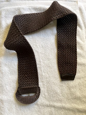 Extra Wide Braided Brown Belt Hippie Boho Y2K One Size Adjustable, Round Buckle