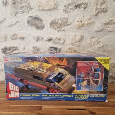 BIG JIM SERIE COMMANDO - VEHICULE SUPER COMMANDO COMPLET BOITE + NOTICE 1984 TBE - Photo 1/4
