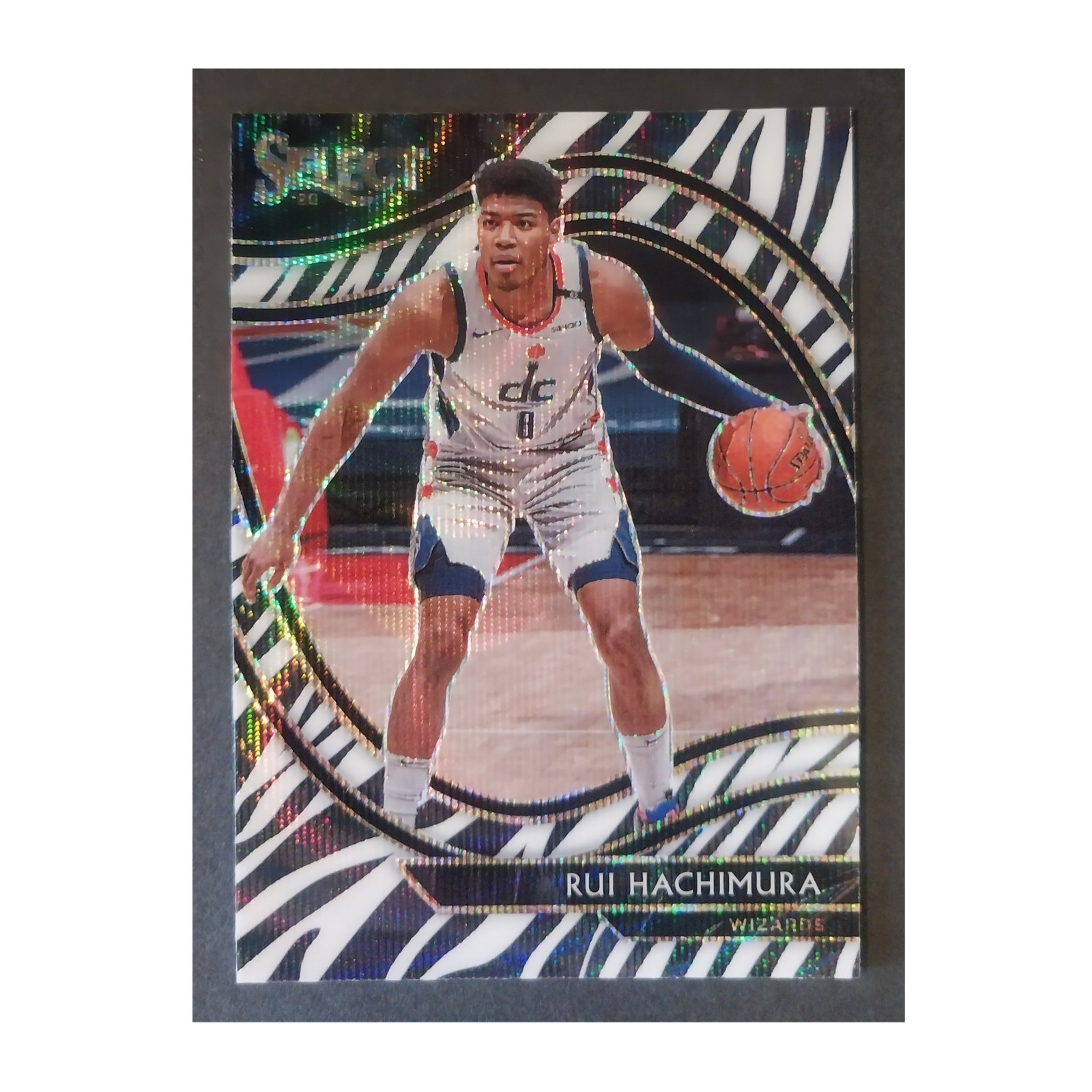 Panini 2020-21 Select Rui Hachimura Zebra Prizm Courtside #232