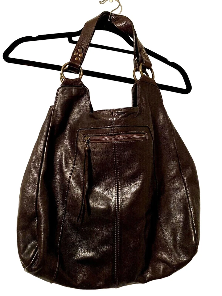 Leatherock EE. UU. Bolso de Mano Hobo Bolso con Tachuelas de Cuero Marrón Sin Forro + Bolso para el Polvo Foto 2 de 4