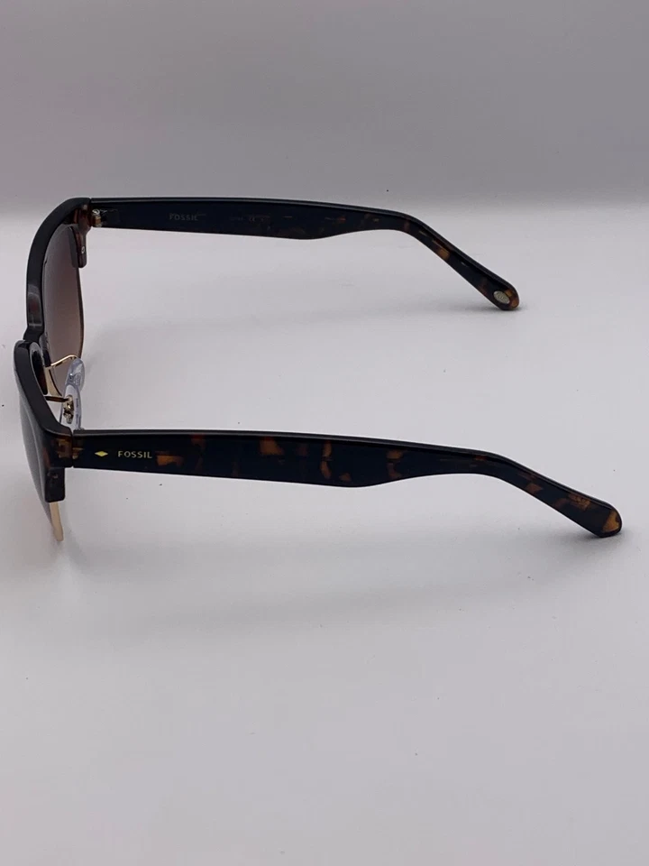 Fossil Men's Sunglasses Tortoise 56mm Half Frame UV Protection - Image 4 of 4