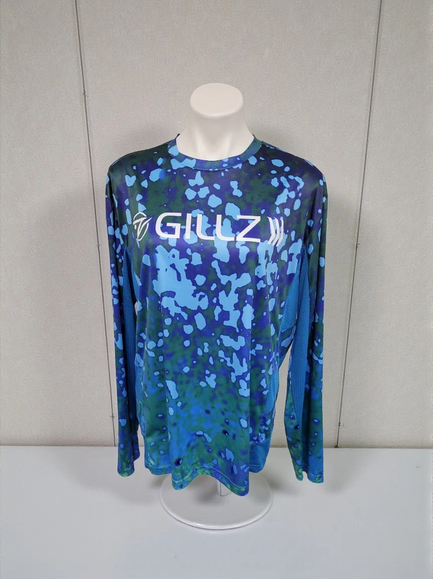Men's GILLZ Long Sleeve Pullover Fishing Shirt - Size Large