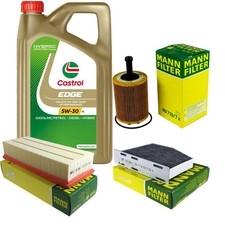 INSPEKTIONSKIT FILTER CASTROL 5L ÖL 5W30 für VW Passat Variant 3C5 2.0 TDI 16V