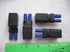 Lot of 4 EC2 Male to 2 Female Adapter Connector Plug, RC R/C Plane Airplane Car