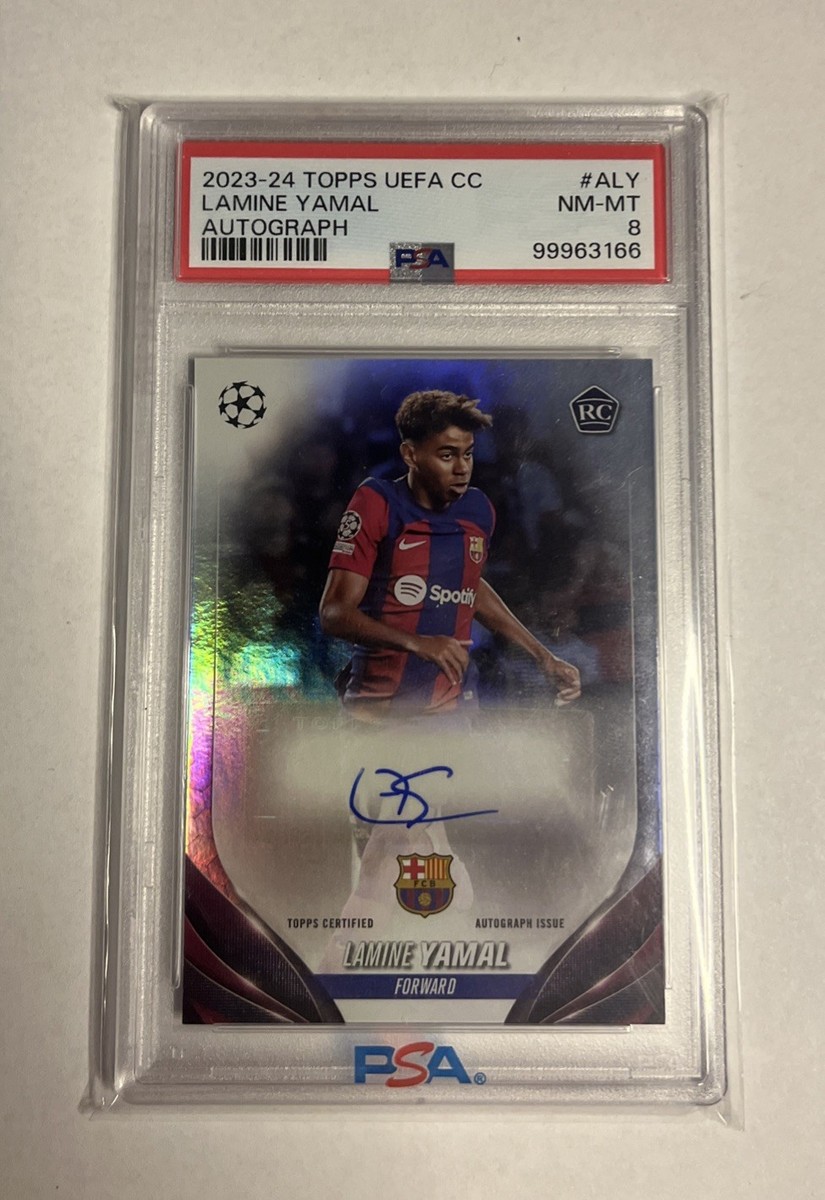 ヤマル 直筆サイン 2023-24 Topps Yamal バルセロナ Lamine Yamal FC Barcelona Signed 2023-24 Topps Now UCL #9