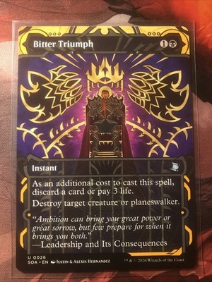 MTG Bitter Triumph Secrets of Strixhaven Mystical Archives SOA 0026 MINT