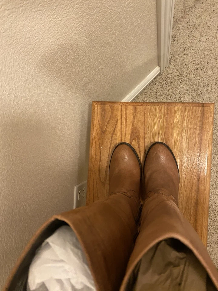 Botas de cuero para mujer Congac 7,5 Foto 4 de 4