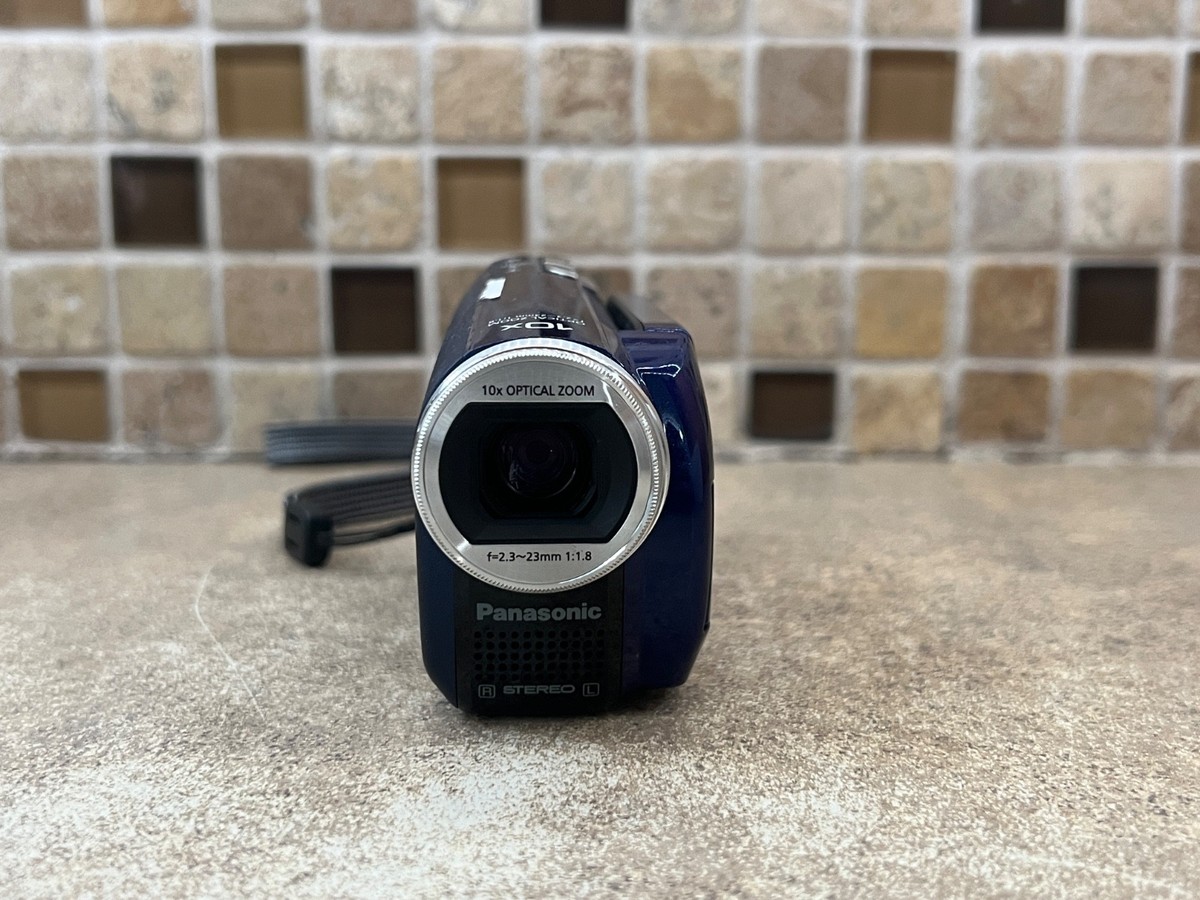 Panasonic SDR-S7 / SDR-S7P 10x Optical Zoom Blue Compact Camcorder