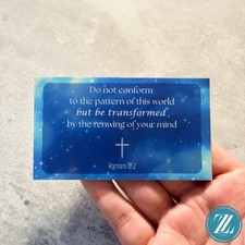 Romans 12:2 Sticker, Do not conform to the pattern, Bible Verse Decal