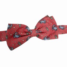Vineyard Vines Boys Bow Tie Crabs Coral Pink Satin Silk USA 2" W x 16" L euc