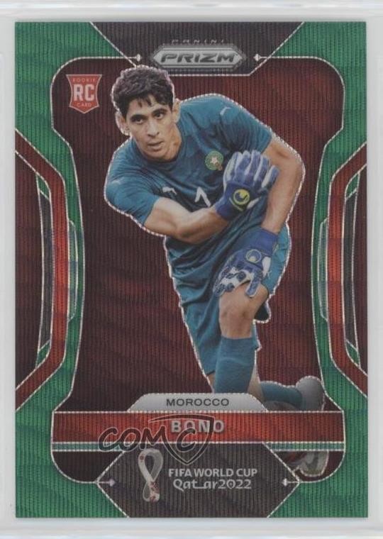 2022 Panini Prizm World Cup Qatar Green Wave Prizm Yassine Bounou Bono #238 v6g