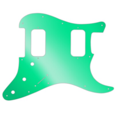 Pickguard Fender Big Apple & double FAT Stratocaster green mirror