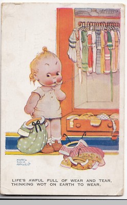 Mabel Lucie Attwell; Life's Awful Full Of Wear & Tear... PPC, 1929 PMK