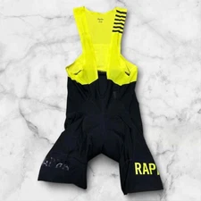 Rapha Pro Team Bib Shorts II Black Yellow Size M Regular Used Good Condition