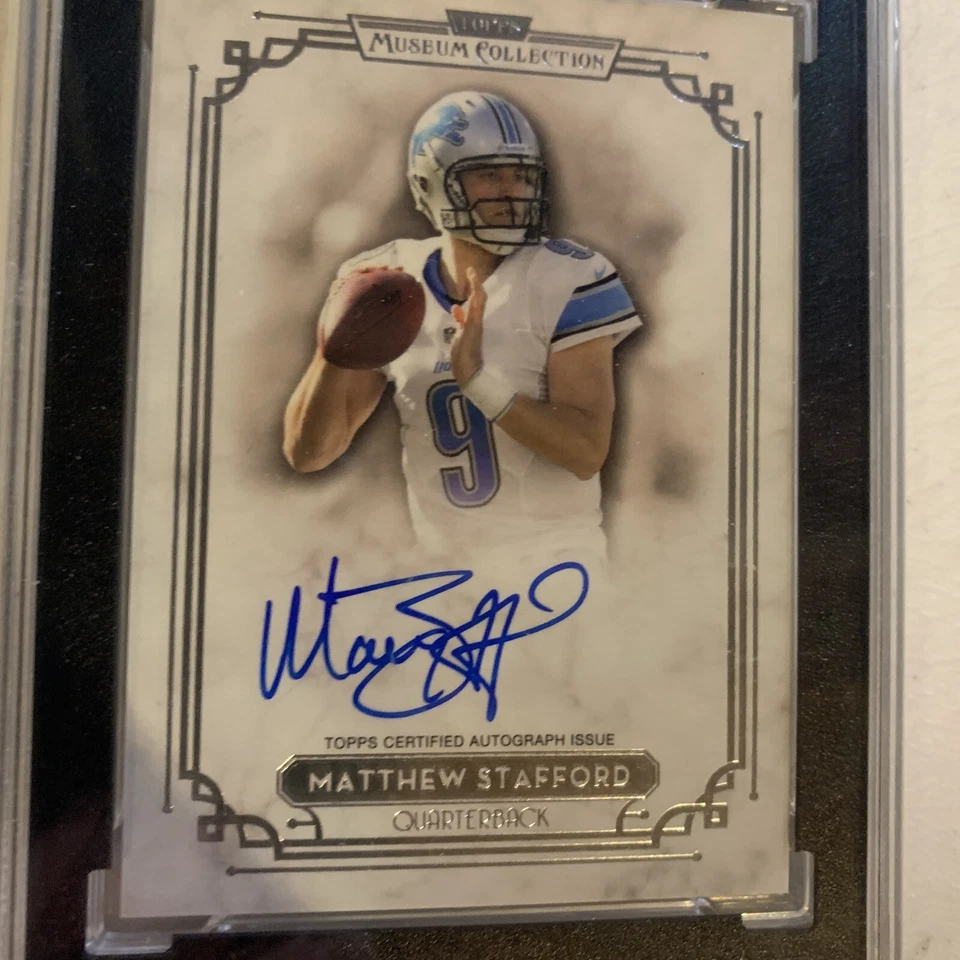2013 Topps Museum Matt MATTHEW STAFFORD OnCard Auto SGC MINT 9/10 FOTL #001/130! - Image 2 of 4