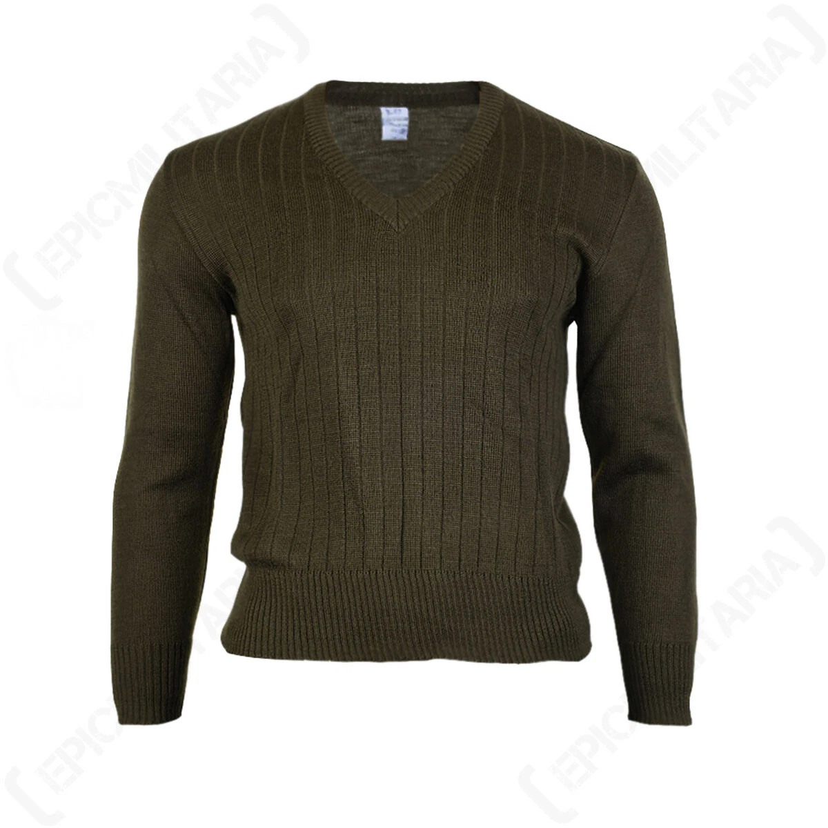 Military v neck clearance sweater