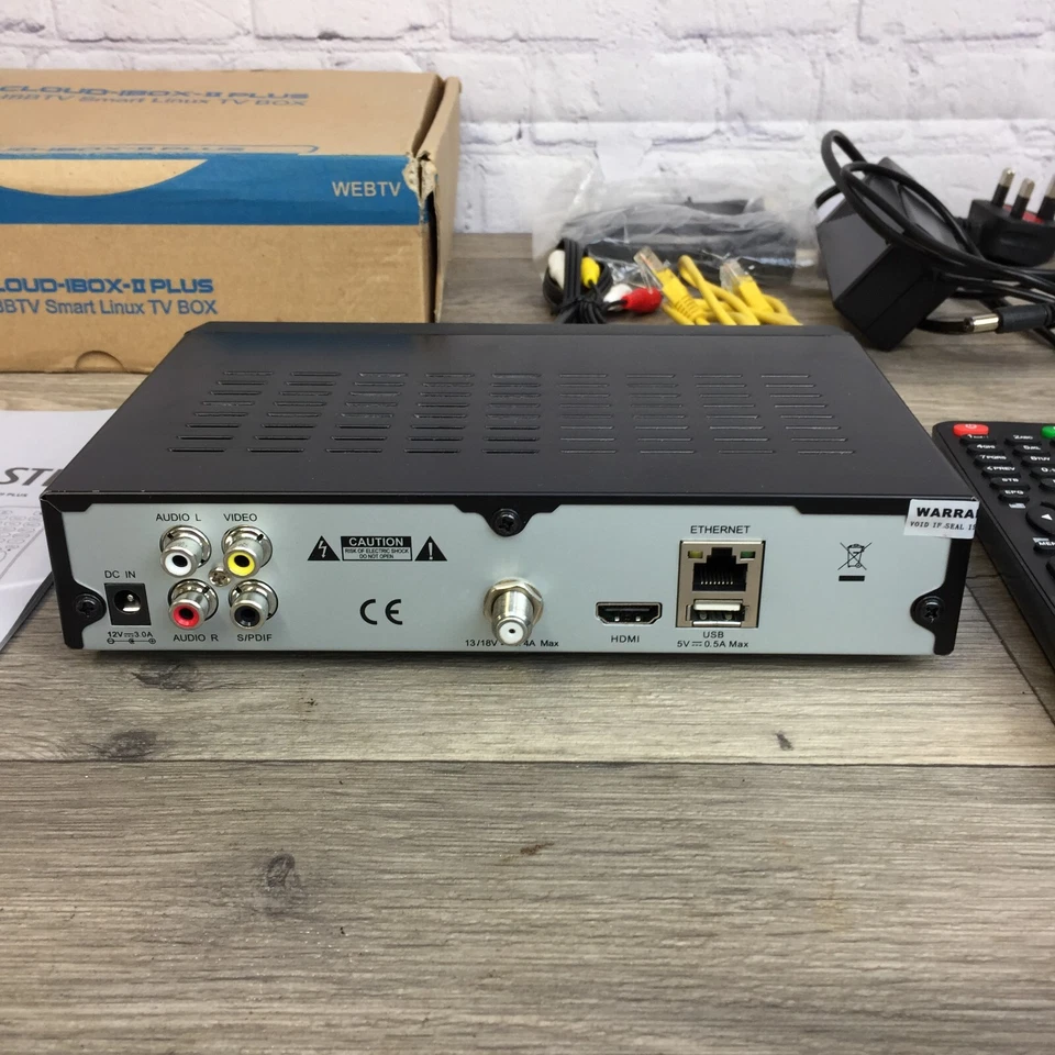 CLOUD IBOX II PLUS SE HD Satellitenempfänger IPTV mit Fernbedienung + Netzteil - Bild 3 von 4