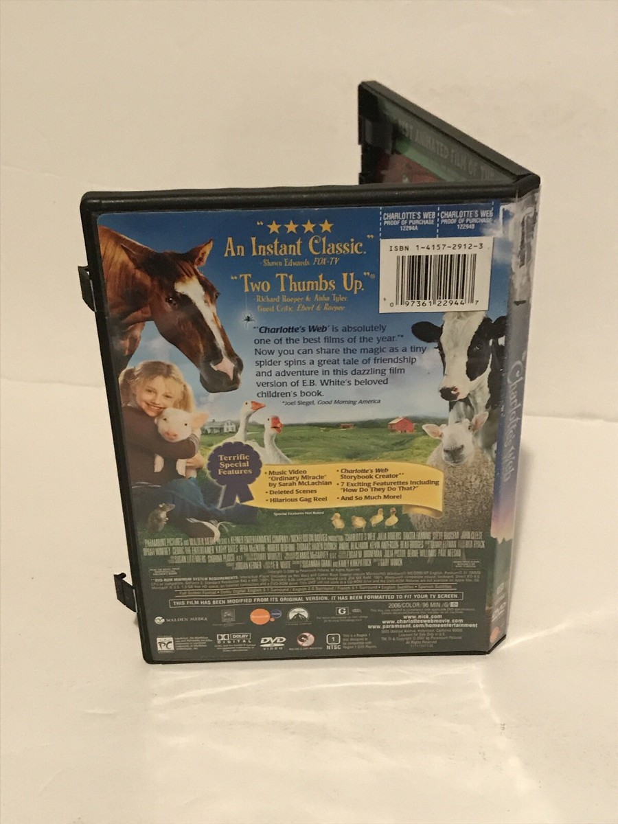 Charlottes Web (DVD, 2007, Full Frame) 97361229447| eBay