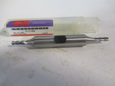 (E1051008) 1/8'' x 3/8'' x 3/8'' x 3-1/16'' OAL 4 Flute HSS Square End Mill