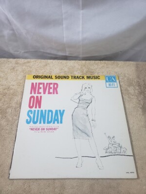 Never On Sunday (Original Sound Track Music) ~ 1960 ~ LP ~ EX
