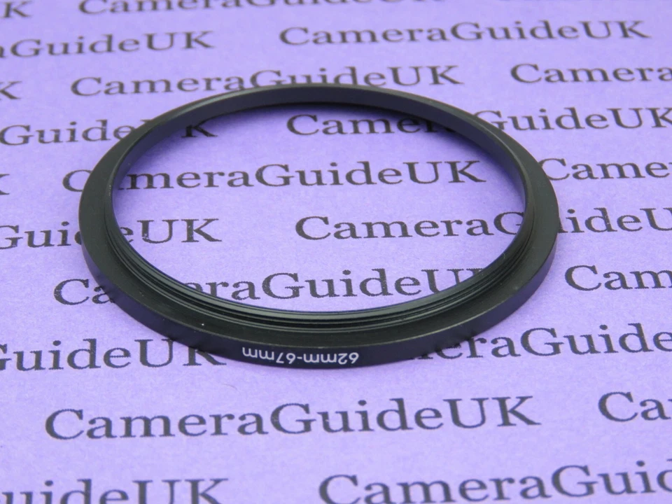 62mm to 67mm Male-Female Stepping Step Up Filter Ring Adapter 62mm-67mm  - Image 2 of 2
