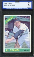 1966 TOPPS #437 AL STANEK ISA 7 GIANTS *ZZ1884