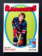 GLEN SATHER 1971-72 O-PEE-CHEE 71-72 NO 221 NRMINT+             61080