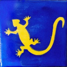 C 122 MEXICAN TILES CERAMIC HAND MADE SPANISH INFLUENCE TALAVERA MOSAIC ART