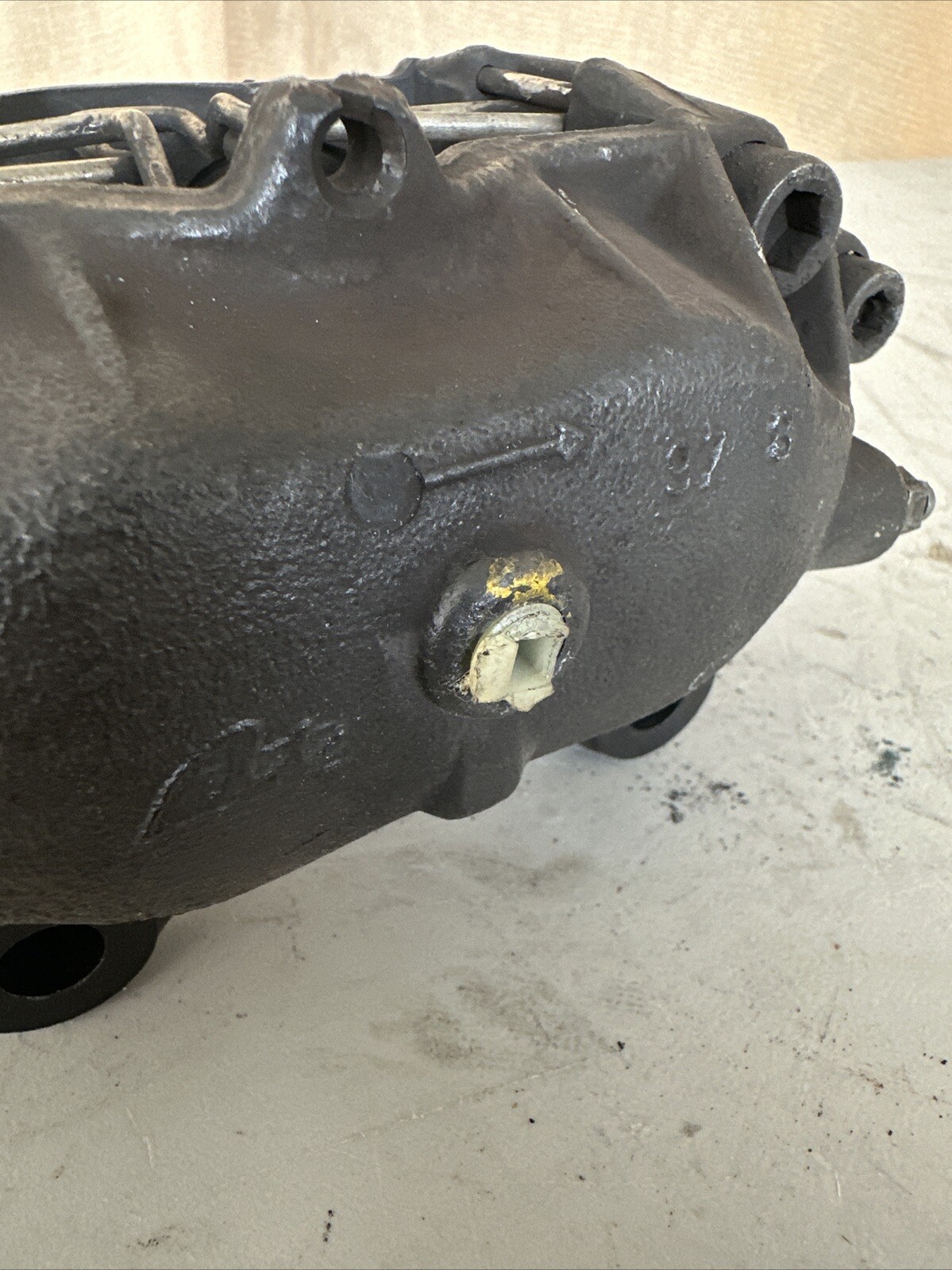 OEM Ferrari 348 Passenger RH Right Front Black Brake Caliper AS-IS P/R