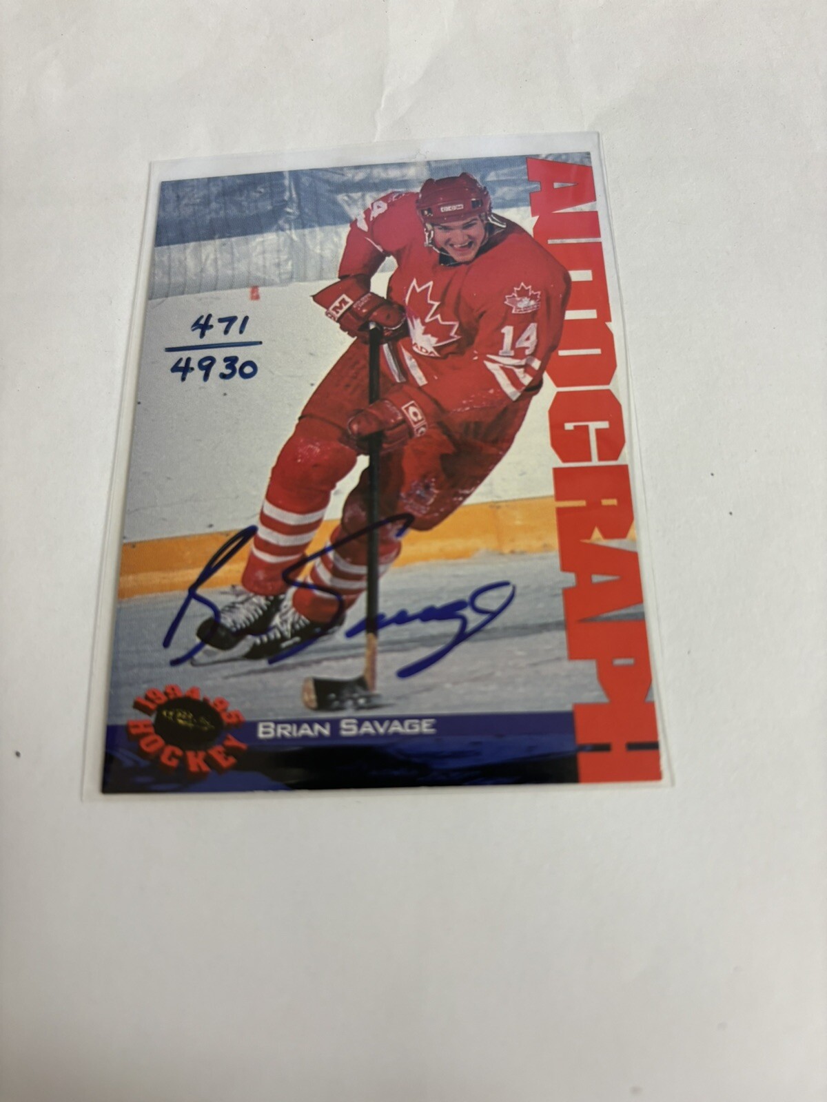 1994 Classic Autographs Brian Savage (471/4930)