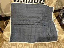 Restoration Hardware Reversible Channel Quilted Standard Sham Blue NEW 39