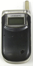Samsung SCH-A310 - Silver / Carbon Print  Verizon  Rare Cellular Flip Phone