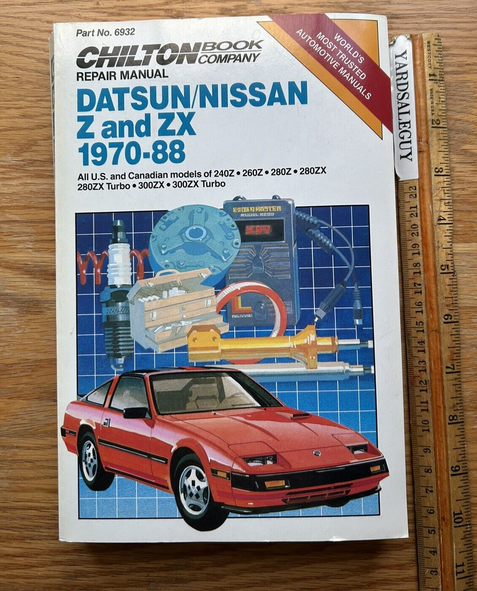 🏴 Chilton's Datsun 1970- 1988 Datsun Nissan Z and ZX Repair