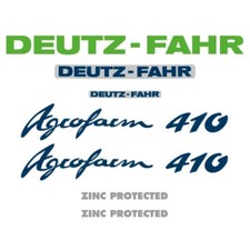 Deutz-Fahr Agrofarm 410 / 420 / 430 3D Ersatz Traktor Aufkleber Set