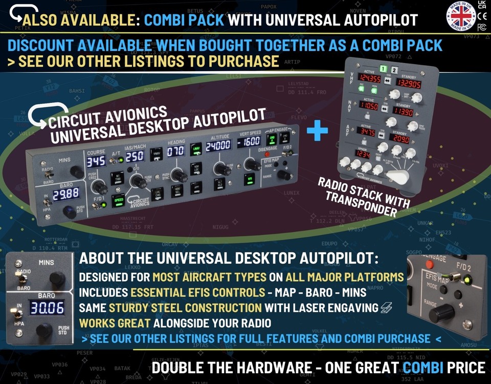Radio Stack with Transponder for Flight Simulator (PREMIUM EDITION) | eBay