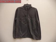 NWT - Harriton Men's Charcoal Full-Zip Fleece Jacket, Size S 00882849151408