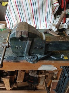 Record No 6 Vice Engineers Mechanics Bench Workshop Garage Made in England