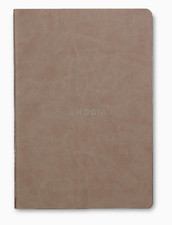 New Taupe Rhodia Rhodiarama Sewn Spine Notebook - Dot grid 32 Sheets - A5