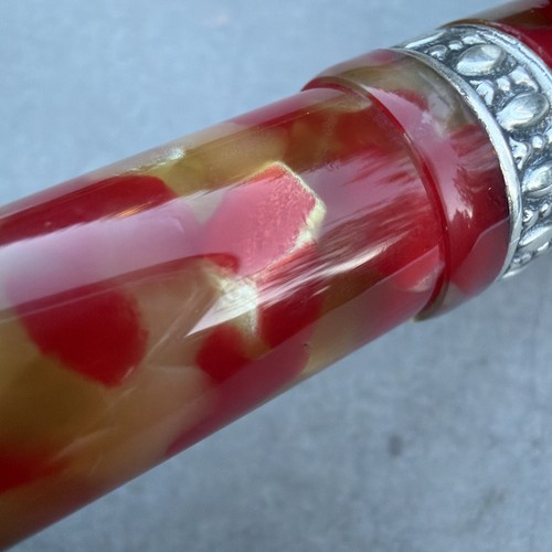 Delta Sorrento Limited Edition Marble Red & Sterling Rollerball Pen - #037/100 - 第 20/23 張圖片