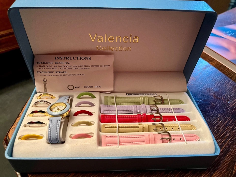Valencia Collection Ladies Interchangeable Wrist Watch Set (Boxed) - Image 3 of 4
