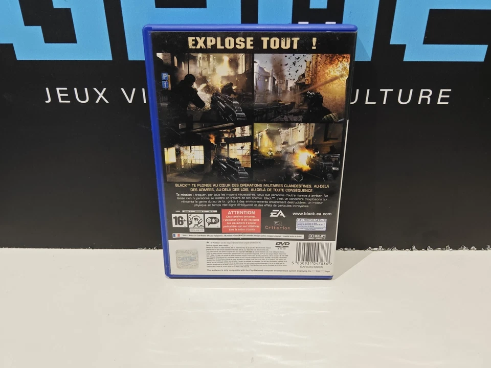 Black playstation 2 complet TBE, photo 3 sur 3