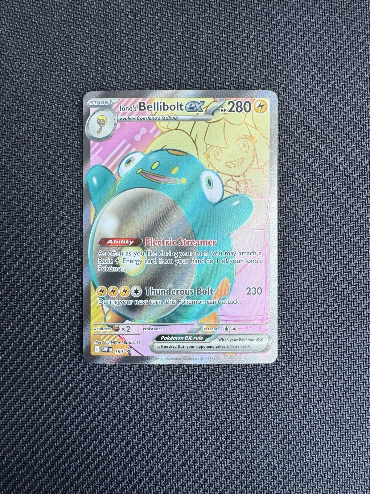 Iono’s Bellibolt ex SVP 194 Black Star Promo – Pokémon TCG - Journey Together