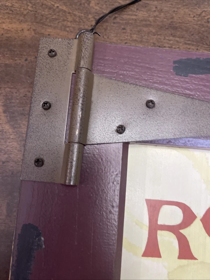 Red Rooster Brand Coffee Framed Print Rustic Wall Hanging - Image 4 of 4